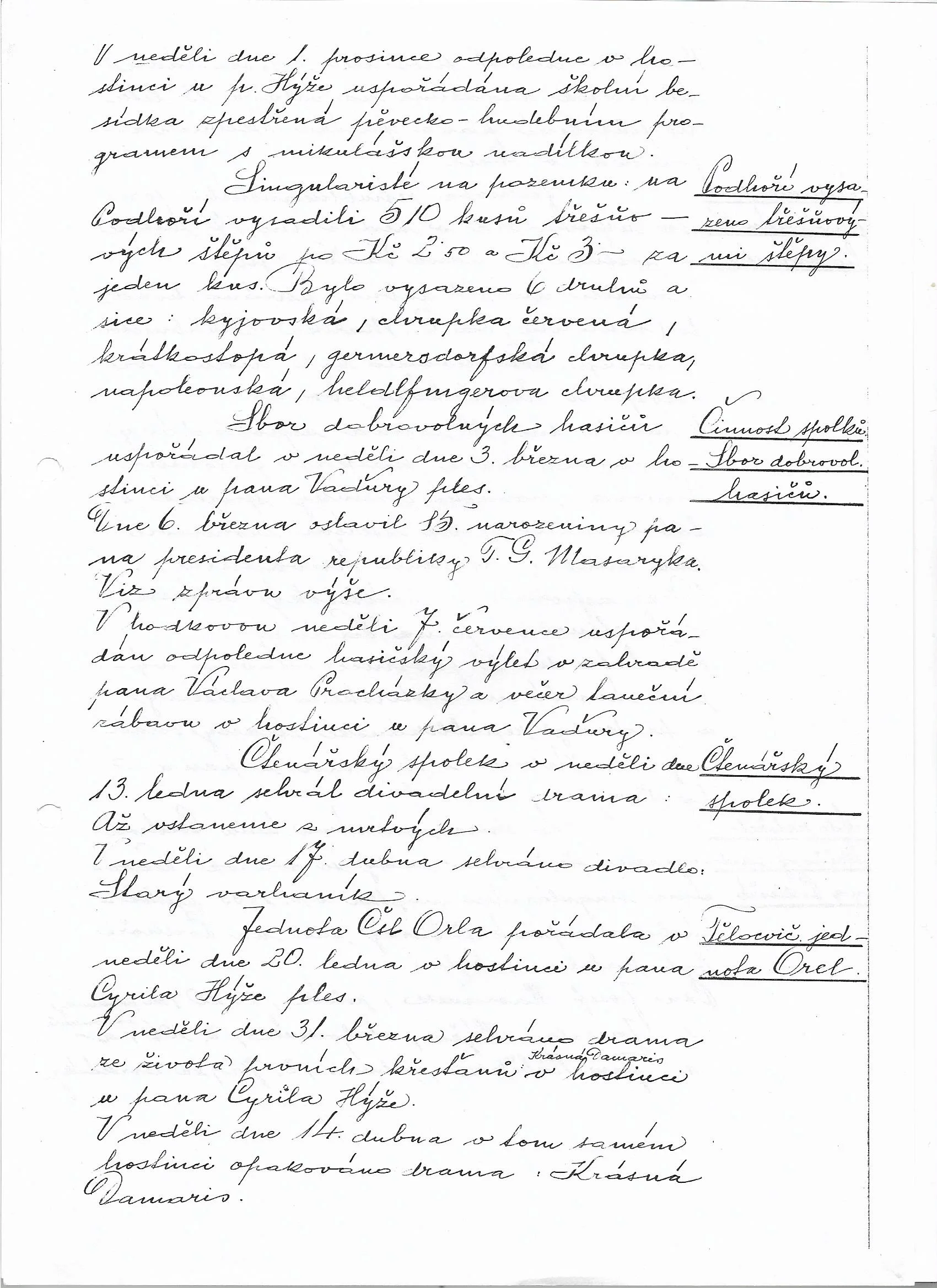 Pamětní kniha Cetechovice 1927 - 2